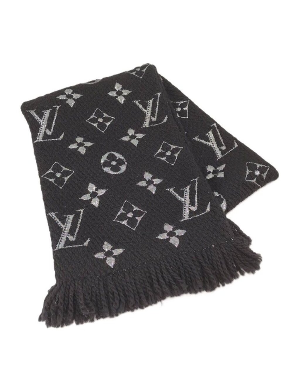 Louis Vuitton Logomania Scarf Monogram Black